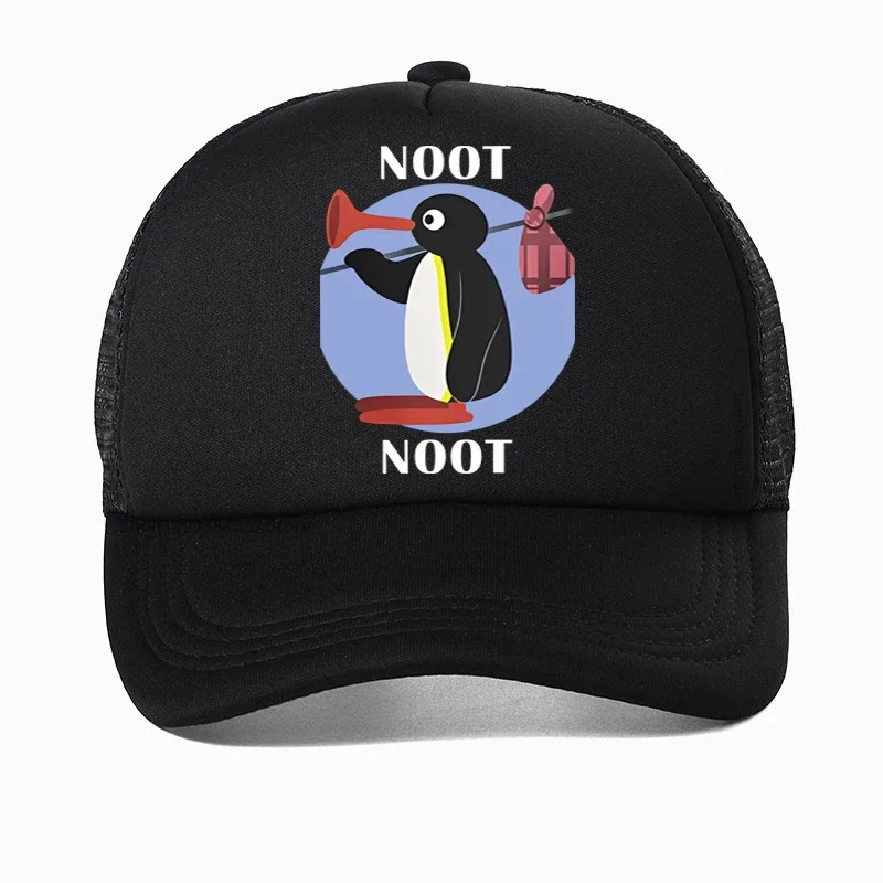

Cute Animal Baseball Caps Peaked Cap Noot Pingu Pinga Penguin TV Sun Shade Hats for Men men adjustable hat summer mesh hats