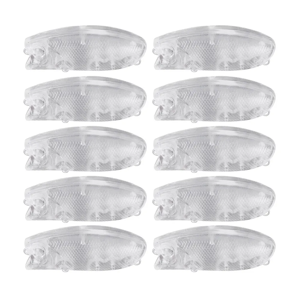 10pcs 6cm 9.3g Unpainted Popper Blanks - Clear DIY Topwater Hard Bait Body - Compact Splash Popper for Bass Perch Custom Paint