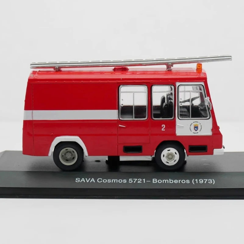 IXO Diecast escala 1:43 SAVA 1973 motor de bomberos modelo de vehículo de aleación colección de simulación terminada decoración regalo pantalla estática