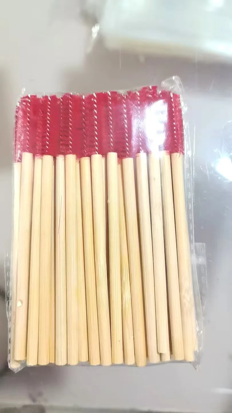 50Pcs Bamboo Eyelash Wands Mascara Applicators Eye Lash Curling Comb Handle Extensions Makeup Brushes Tool for Professional & Ho