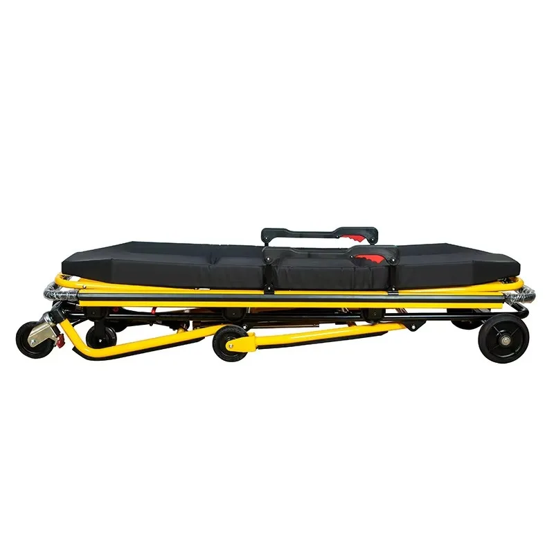 Hospital Patient Manual Folding Aluminum Alloy Stretcher Bed Ambulance Emergency Clinics Apparatus