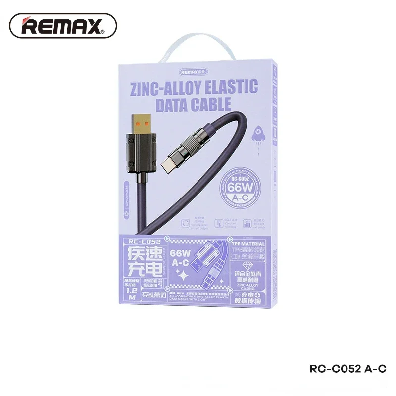 REMAX-急速充電ケーブルタイプC,データ転送,Xiaomi, Redmi, Huawei電話,USB,タイプC, PD, 20W, A-C, RC-C052, 66W