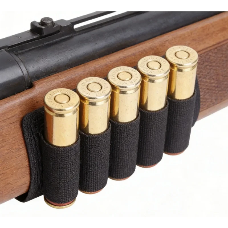 

Tactical Hunting Hook Loop 6 Rounds Shell Holder Shotshell Insert Card Strip With Adhesive Back For 12 Gauge