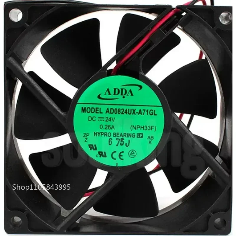 for ADDA AD0824UX-A71GL 8025 DC24V 0.26A Original Taiwan Elevator Cooling Fan