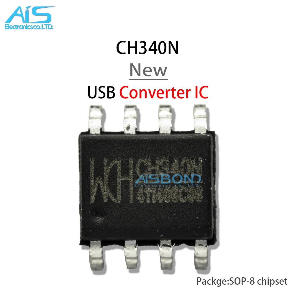 

5 шт./партия оригинальный CH340N USB чип преобразователя 8PIN 340-N Sop-8