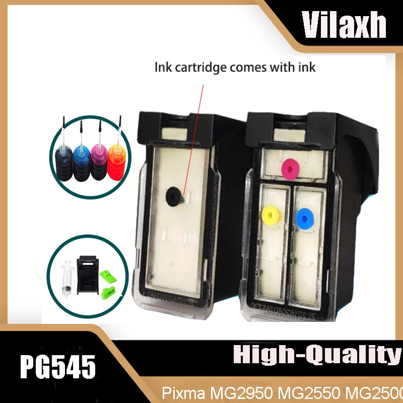 

PG545 CL546 Compatible Refillable Ink Cartridge for Canon Pixma MG2950 MG2550 MG2500 MG3050 MG2450 MG3051 MX495 for canon g3100