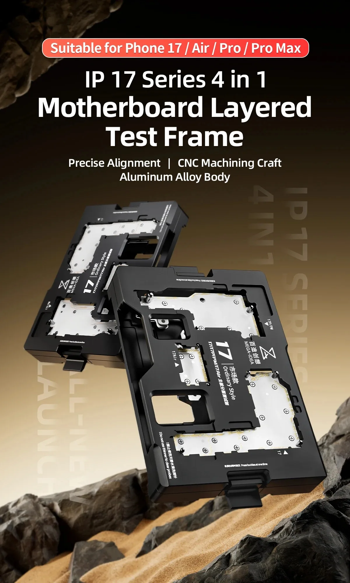 QIANLI ISocket Jig for iPhone X-17 Series motherboard test fixture