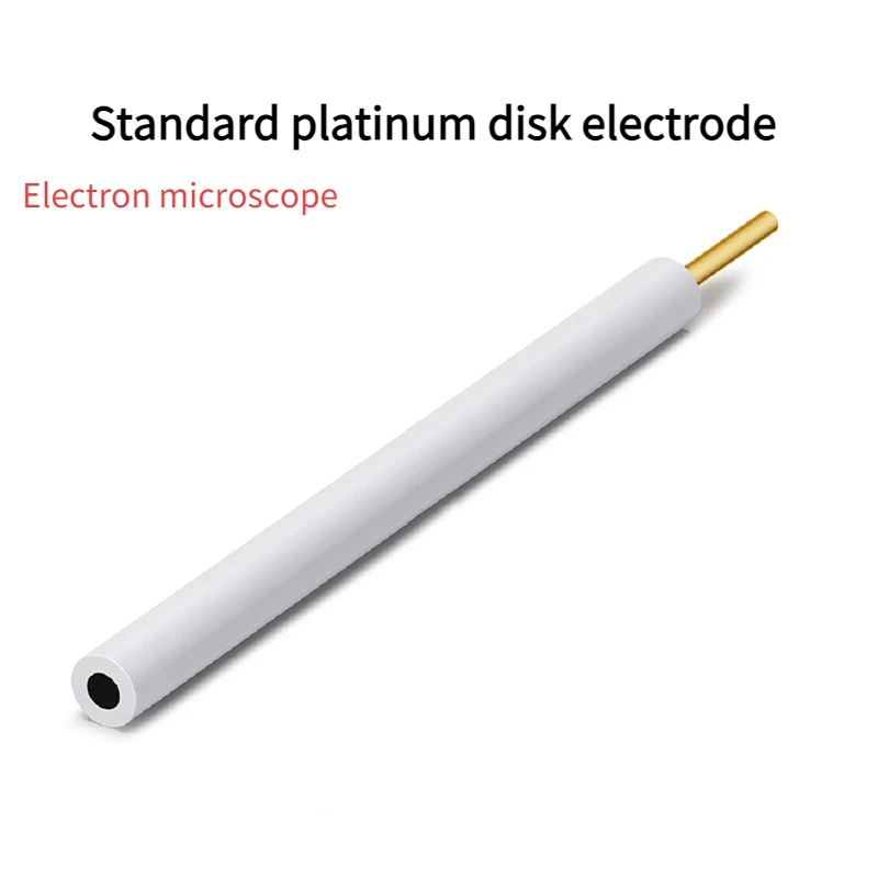 

Purity 99.99% Standard Platinum Disk Electrode Electron Microscope PEEK PTFE Package No Leakage Electrode Head Length Is 5mm