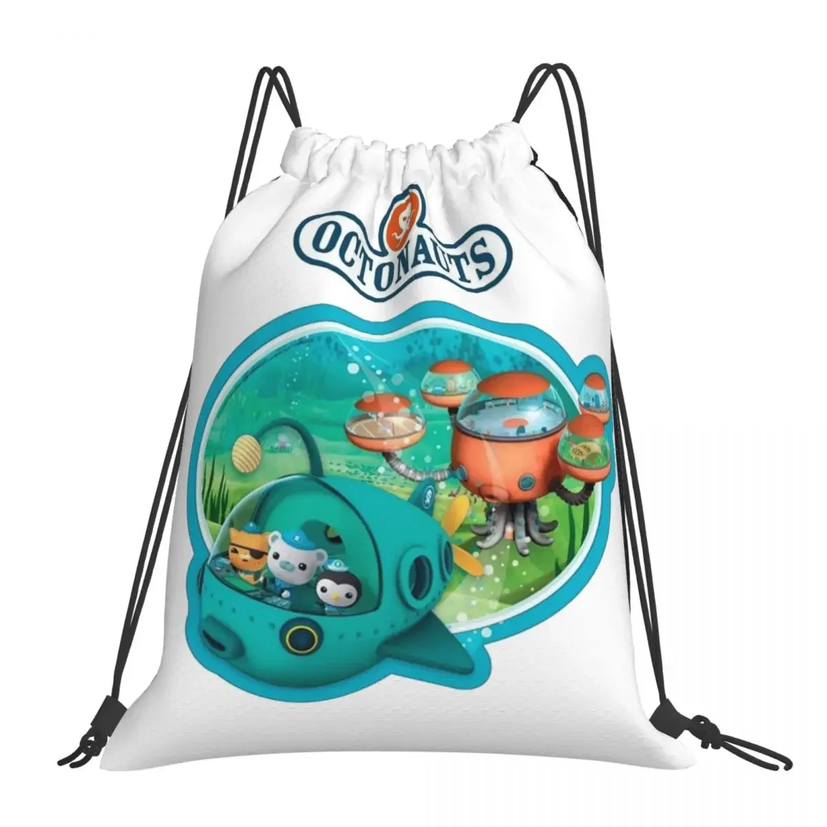 

Kid Kwazii The Octonauts Backpacks Portable Drawstring Bags Drawstring Bundle Pocket Sports Bag BookBag For Travel School