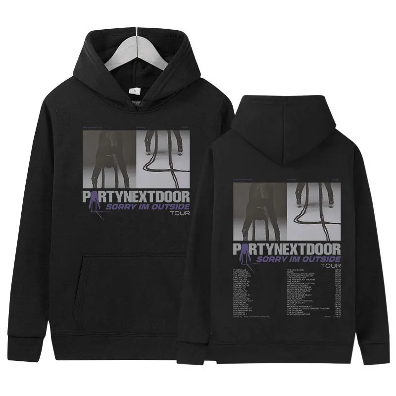 Partynextdoor Sorry Im Outside 2024 Tour Album Hoodie Men Women Hip Hop Fashion Vintage Pullover Sweatshirt Oversized Streetwear