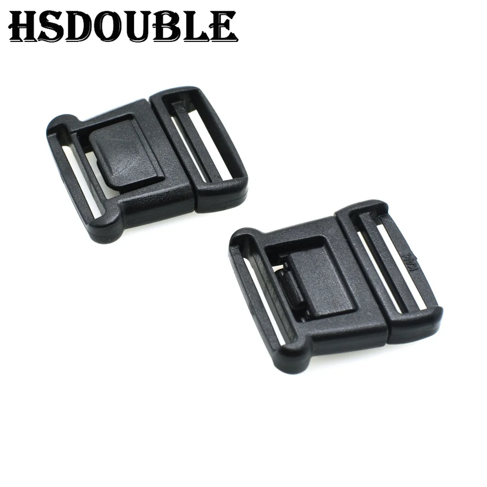 10 Pcs/Pack Plasit Center Release Buckle Black for Outdoor Sports Bags Students Bags Luggage buckle travel buckle accessories