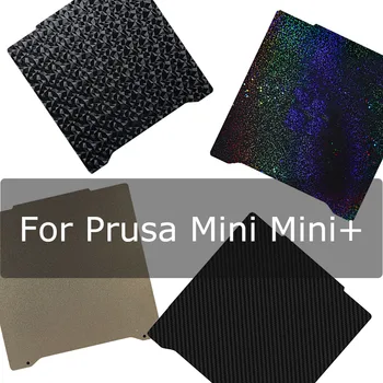อัพเกรด Prusa Mini Mini + Heatbed สร้างแผ่น Double-Sided Textured PEI เคลือบผงฤดูใบไม้ผลิเหล็ก Smooth PET PEO แผ่นใหม่