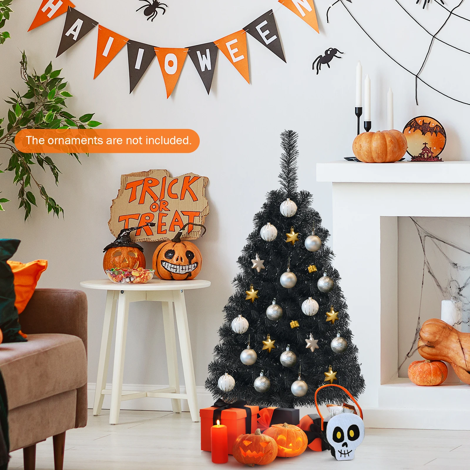 شجرة عيد الميلاد مقاس 36 بوصة، شجرة عيد الميلاد الاصطناعية للاستخدام الداخلي والخارجي، شجرة صنوبر لعيد الميلاد لتزيين العطلات، المنزل، المكتب، المتجر والحفلات