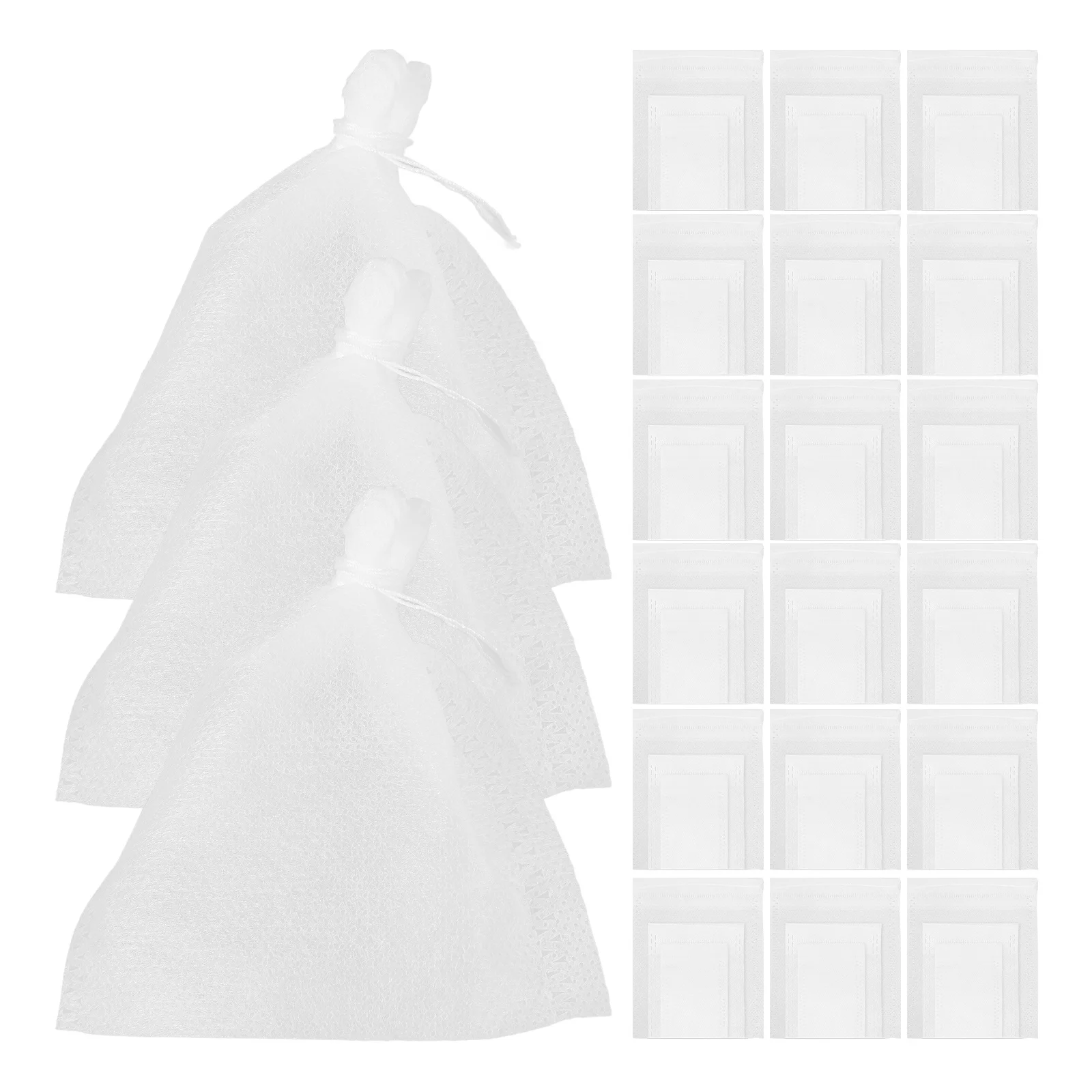 

300Pcs Nonwoven Tea Filter Bags Disposable Drawstring Loose Leaf Tea Bags Coffee Spice Strainer Sachets Strainer Bag