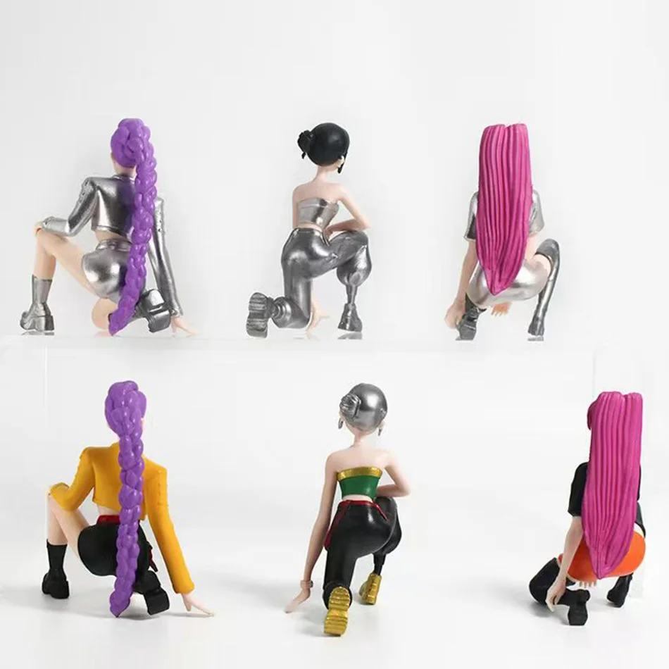 6 stks/set Kpop Demon Hunters Figuur Speelgoed Cartoon Rumi/Mira/Zoey Action Figure PVC Desktop Decoratie Model Pop speelgoed Fans Gift