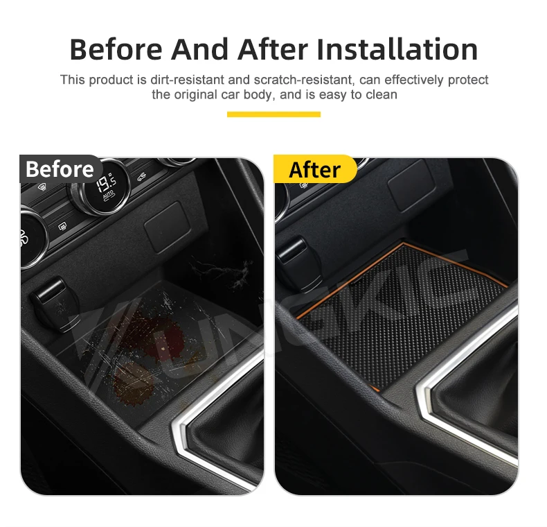 Für Dacia Sandero 3/Sandero Stepway III 2021 2022 2023 2024 2025 2026 Autotür-Nutmatte Rutschfeste Türschlitz-Auflage Zubehör – Detail 4