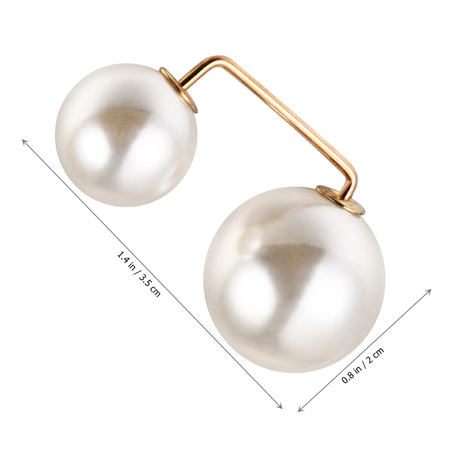 

6pcs Faux Pearl Brooch Pin Alloy Artificial Pearl Chest Needle For Women Lady Sweater Brooches Lapel Decoration Collar Skirt