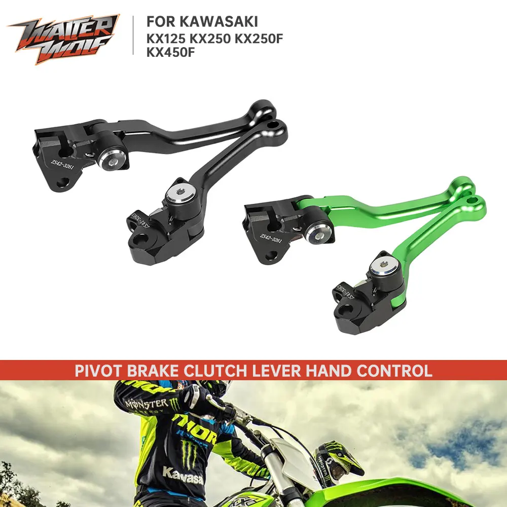 

KX250 KX450 Motocross Enduro Pivot Brake Clutch Lever For Kawasaki KX125 KX 250 KX250F KX450F KX 125 450F 250 250F 2005-2012