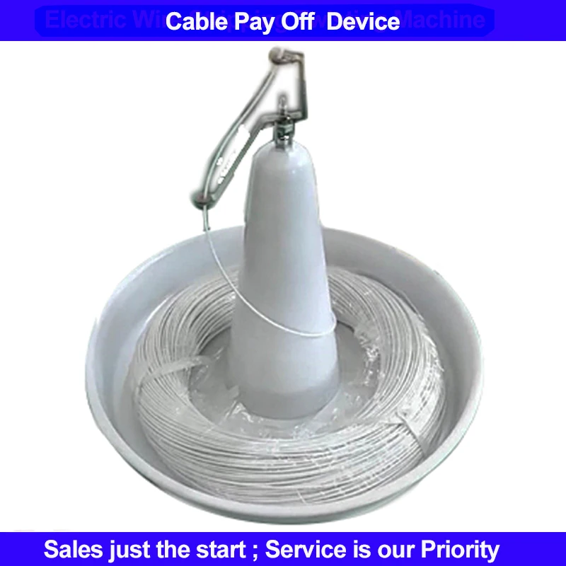 

Round Rotary Wire Spool Dispenser Automatic Cable Pay Off Machine Wire Feeder for Wire Stripping Cutting Machine