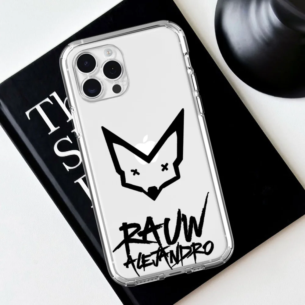 Rapper R-Rauw A-Alejandro For iPhone 16 15 13 14 12 11 Pro Plus MAX XS iPhone13 14 Mini Transparent Phone Case