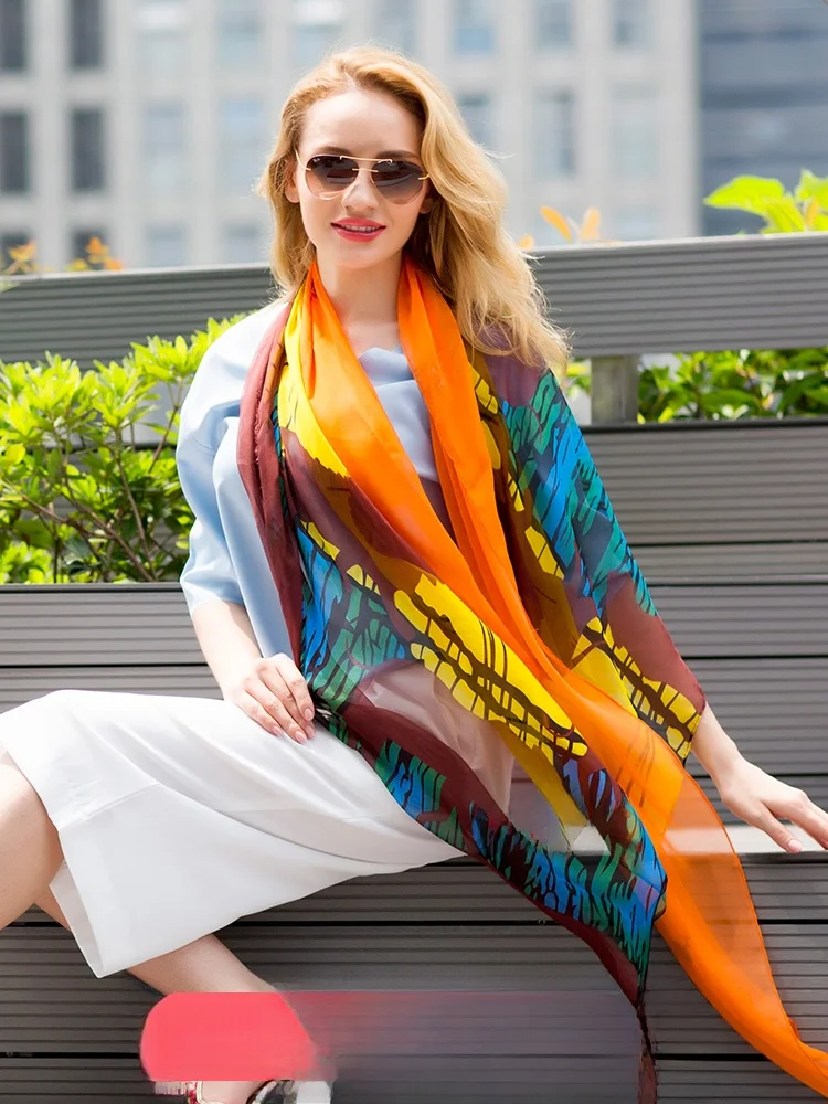 hengyuanxiang-silk-scarf-women's-long-rectangle-spring-autumn-winter-sunade-uv-protection-double-sided-versatile-multi-use