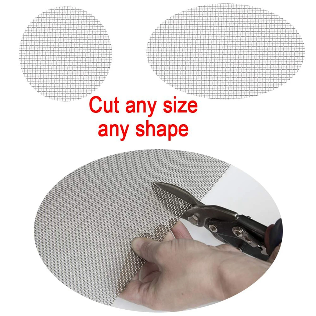 50x100cm 304 Stainless Steel Woven Wire 4-500 Mesh Fine Screen Mesh Steel Woven Mesh for Filter Mesh Filtration Cloth Tool Parts