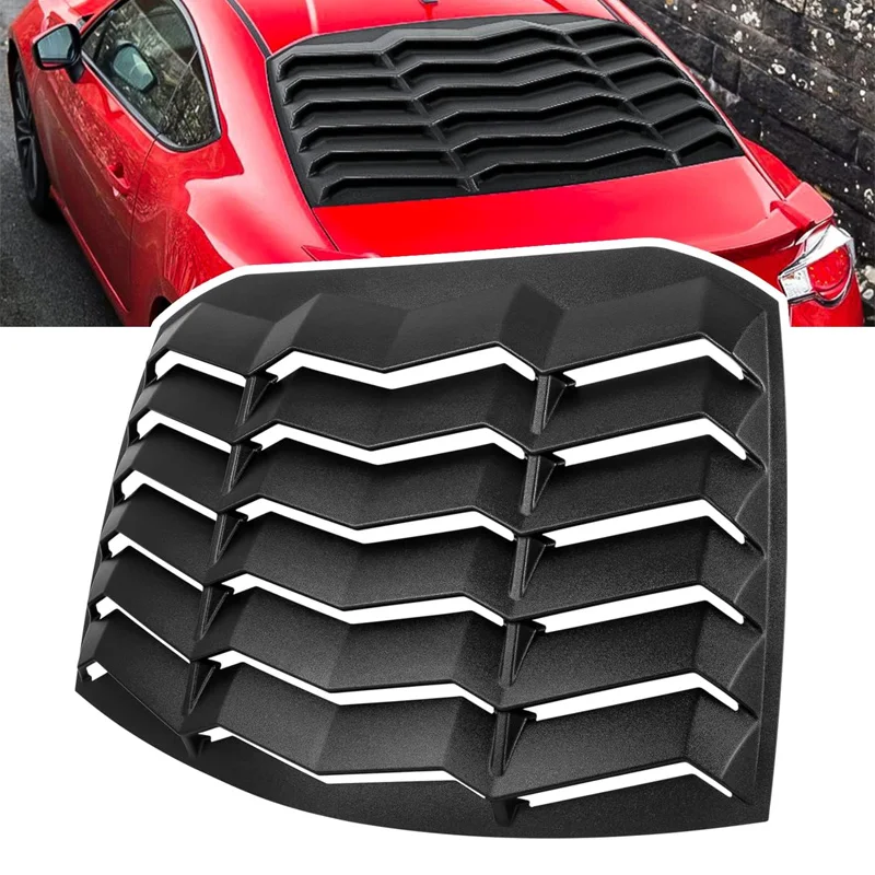 (Matte Black) Rear Window Louver Sun Shade Cover in GT Lambo Style for Subaru BRZ & Scion FR-S & Toyota GT86 2013 - 2020