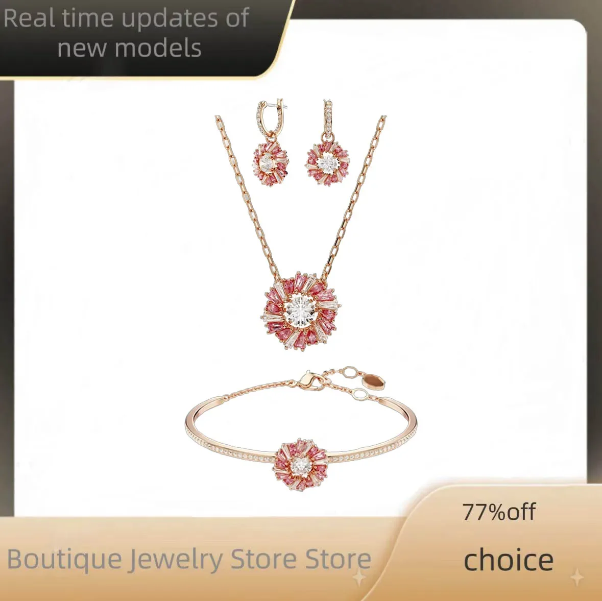 

2025 Hot Selling Luxury High-quality Jewelry Set Combination Bracelet Earring Necklace Pendant Daily Wear Party Banquet