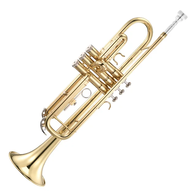 B Flat Brass Wind Students Beginners Professional Playing Wholesale Instruments Mouthpiece Trumpet