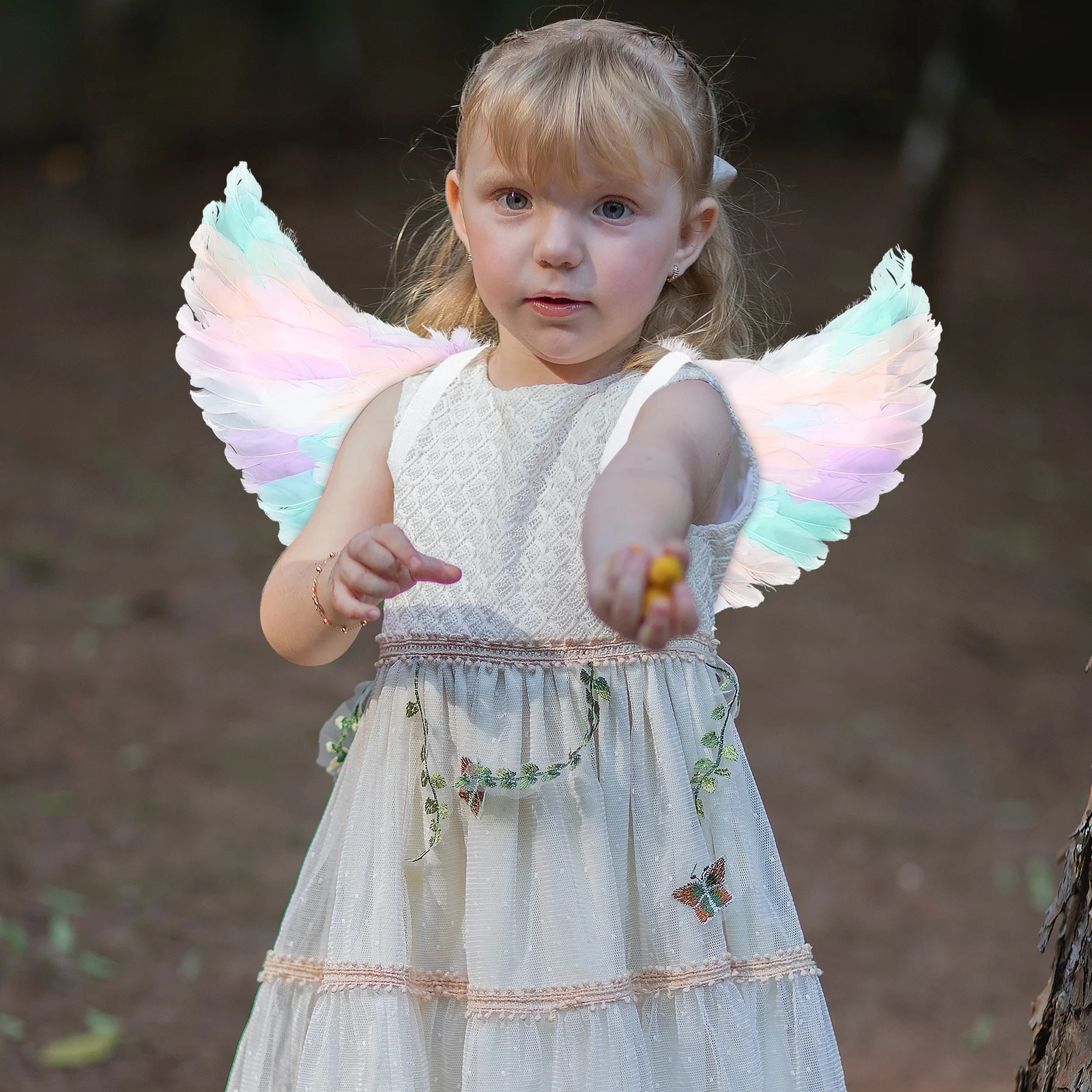 

Colorful Wings Props Exquisite Angel Wing Ornament for Kids Party Performance Costume Accessory Creative Plume