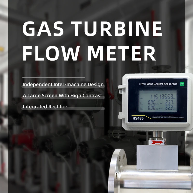 DN25 DN50 Turbine Flowmeter Flow Meter For Combustible Gas With Factory Price Methane Flow Meter