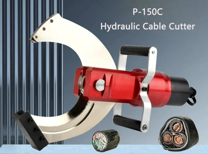 Electric Hydraulic Cable Cutter P-150C Split-type Open-type Cable Scissors Copper Aluminum Armored Cabel Cutting Machine + Pump