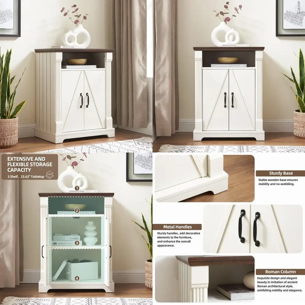 

деревянный двухдверный отдельно стоящий напольный шкаф для ванной комнаты с регулируемыми полками