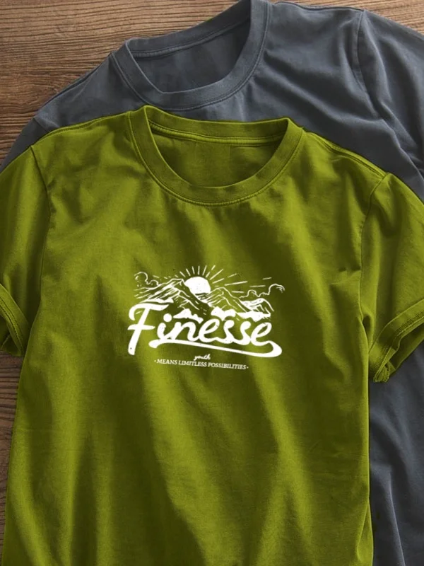 

ex Футболка из американского хлопка в стиле ретро с геометрическим узором и принтом, свободный крой, обычный круглый топ Sve