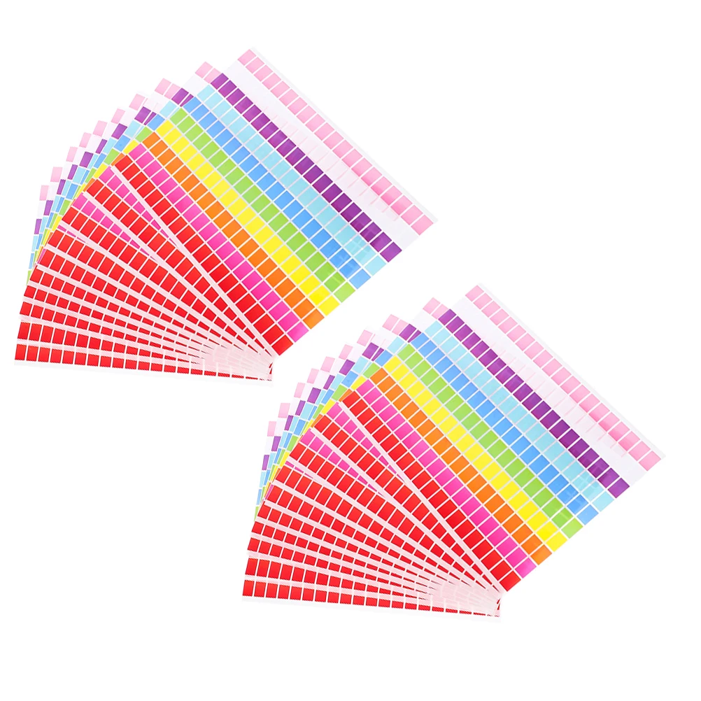 25-Blatt-Farbcodierungsetiketten, Aufkleber, selbstklebende farbige Etiketten für die Bestandsklassifizierung von Beständen, Büro, Schule, Kunsthandwerk