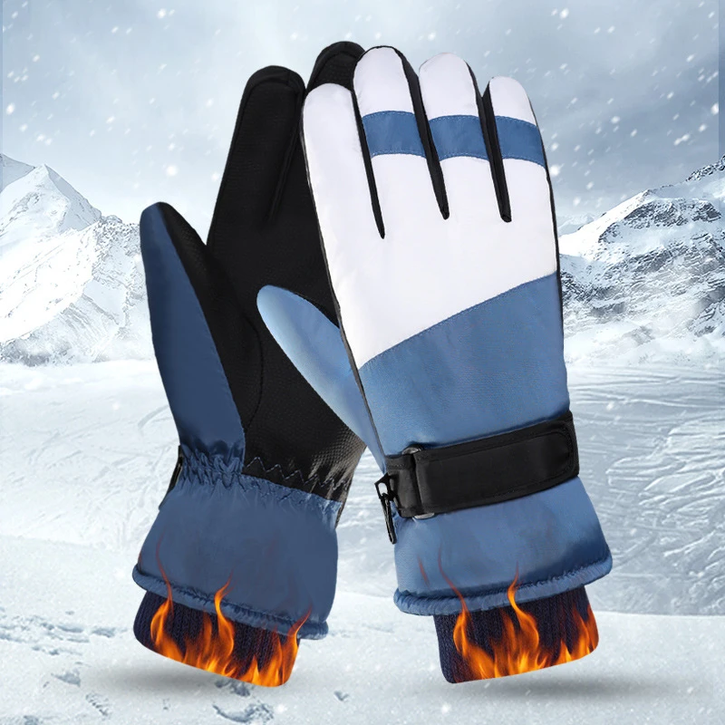 Guantes de esquí cálidos para pantalla táctil, forro polar, Snowboard, ultraligero, impermeable, montar al aire libre, motocicleta, pantalla táctil, invierno, nuevo