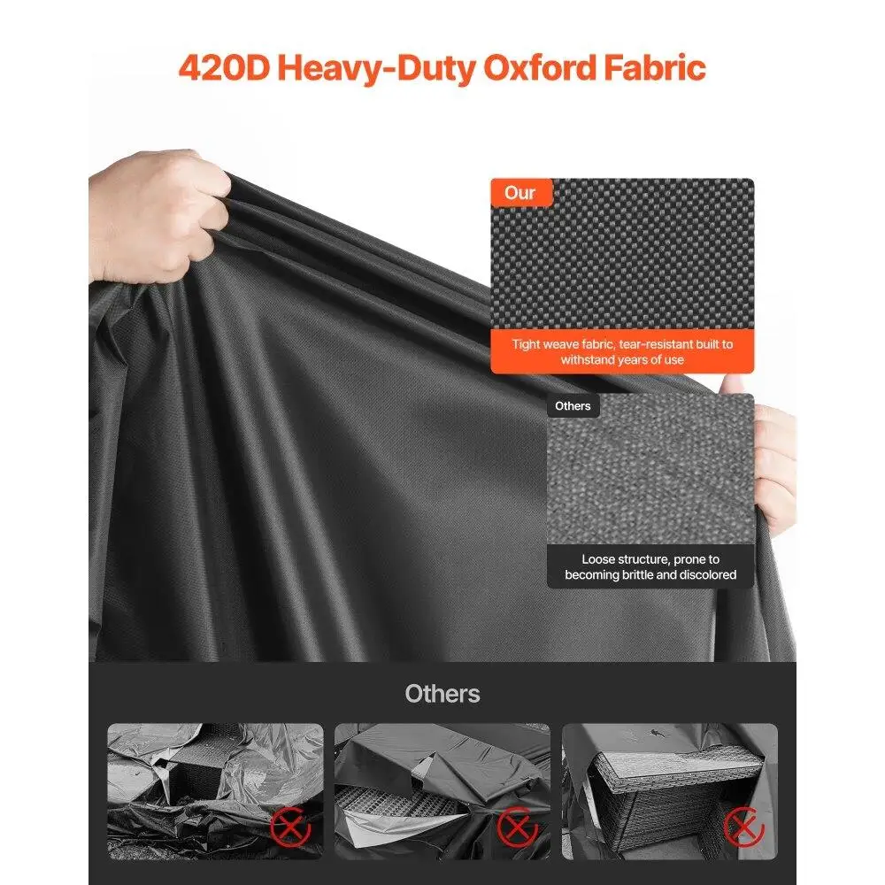 مقاوم للماء في الهواء الطلق 420D الثقيلة كرسي الطاولة حامي أريكة 74x47 بوصة دائم الغبار جميع الأحوال الجوية #2