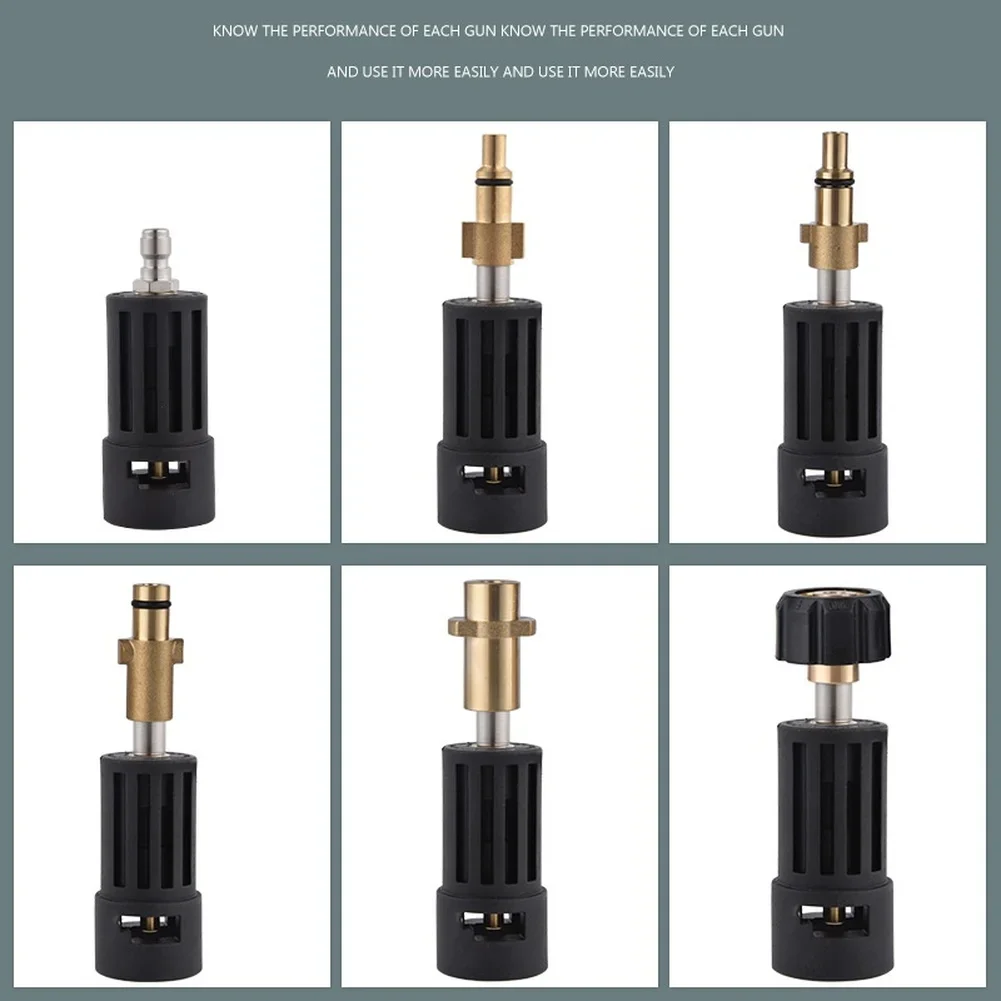 Brass Spray Nozzle Head 1 4 Quick Connect Adapter For High Pressure Washer Car Cleaning Accessories Converter ﻿