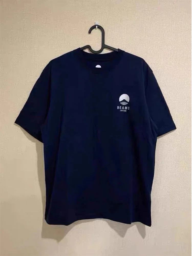 25 الرجال النساء للجنسين فوجي جبل المطرزة شعار فضفاض زوجين تي شيرتات قصيرة الاكمام القطن الصيف س الرقبة اليابان طبعة محدودة