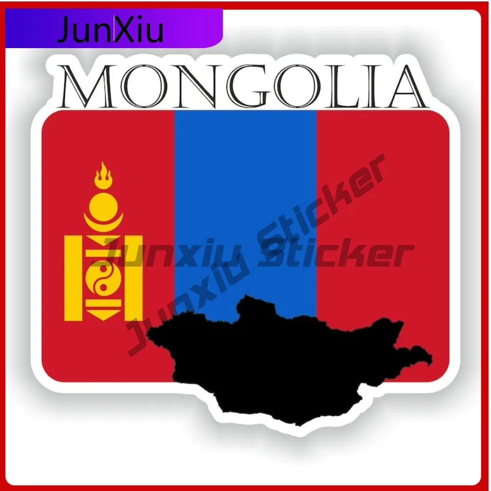 

Mongolia Flag Map Shape Outline Badge Vinyl Car Sticker Custom Vinyl Decals For Car Stickers New Driver Sticker Funny Decoration
