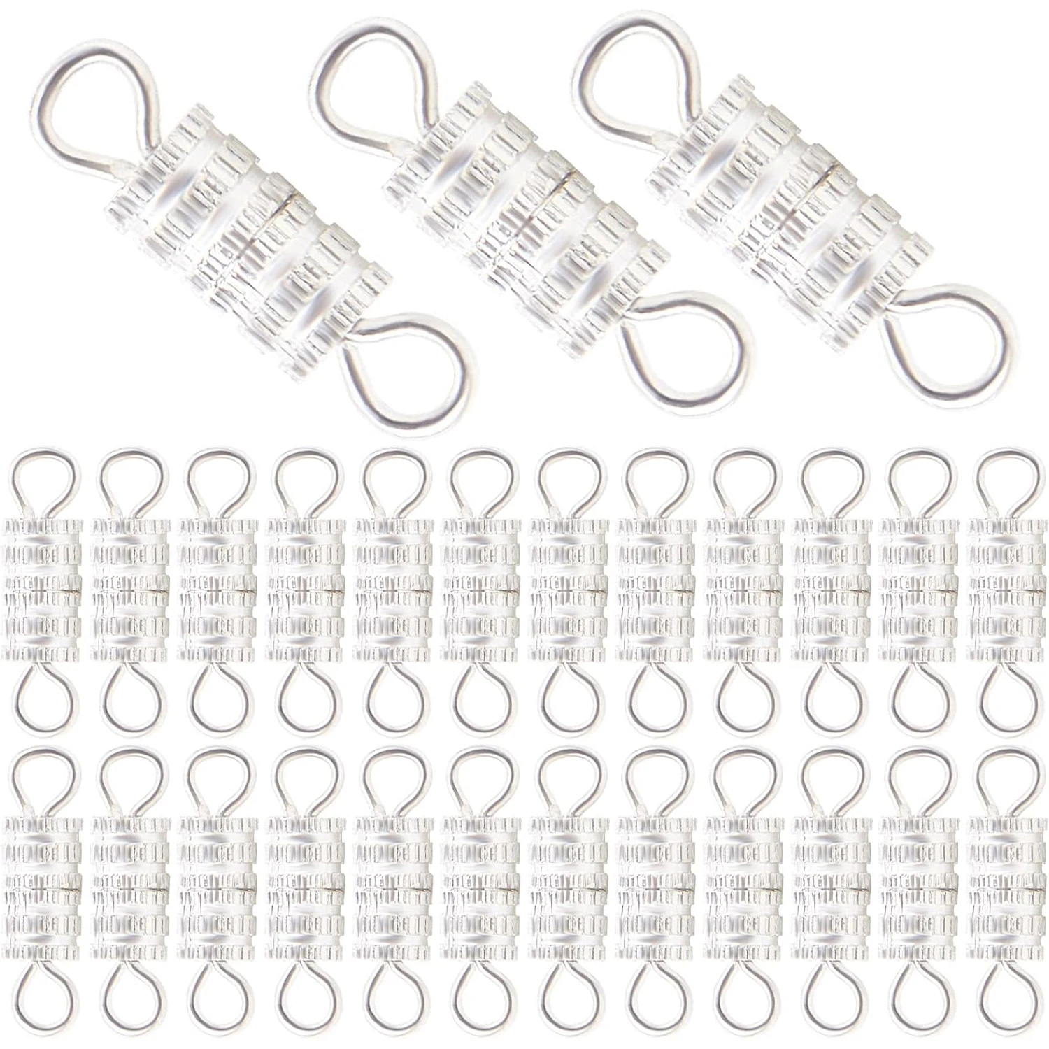 

100pcs Barrel Screw Clasp Column Twist Screw Clasps Brass Screw Fastener Clasp Connector for DIY Bracelet Necklace Jewelry