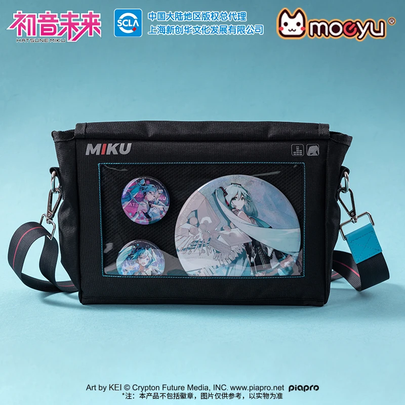 Moeyu Hatsune Miku Shoulder Bag Crossbody Women Bags Vocaloid Cosplay bags Handbag School Men's bag Tote Bag Multifunctional bag