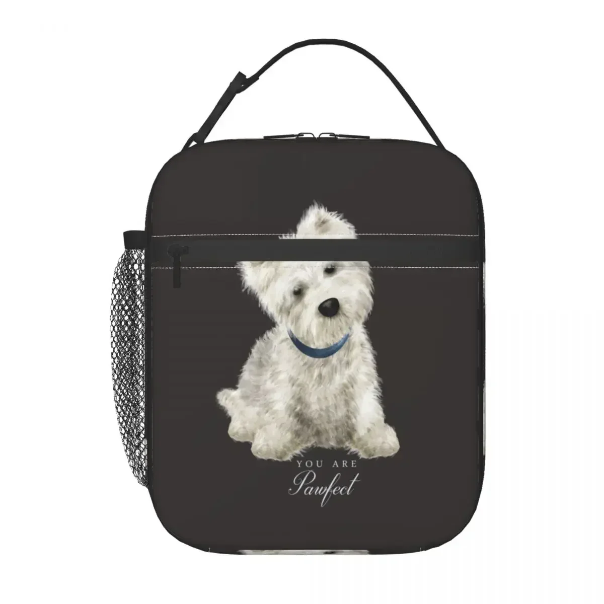 Westie West Highland White Terrier Dog Insulated Lunch Bags for Women Resuable Cooler Thermal Bento Box Work School Travel