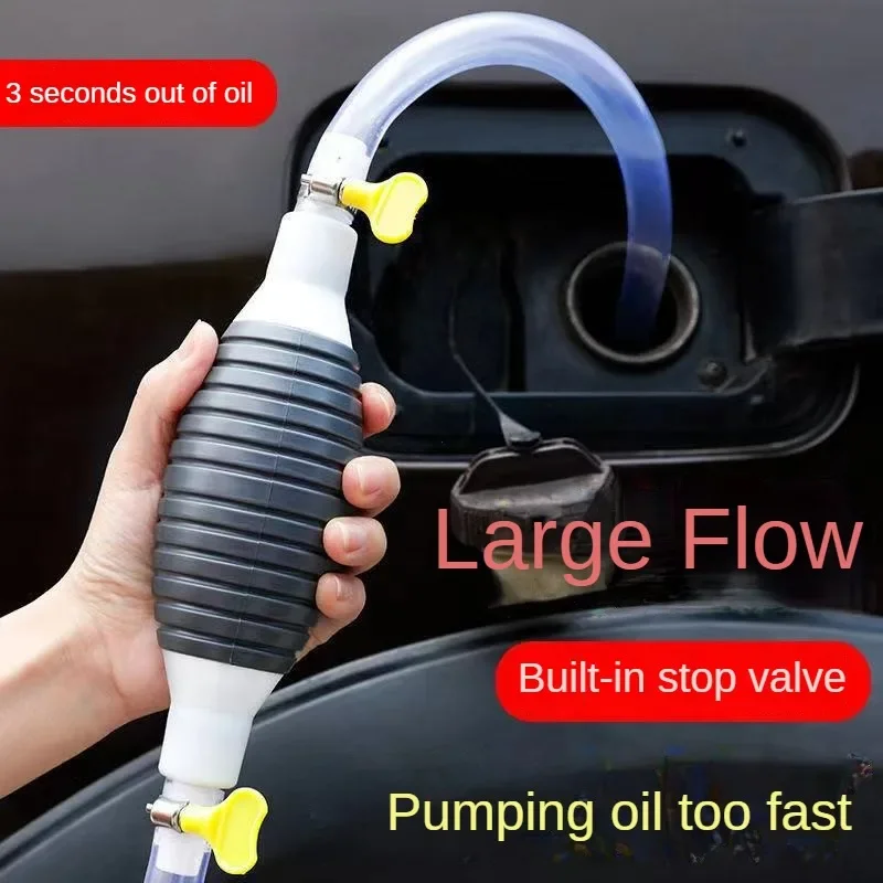 Universal Car Fuel Pump Kit DIY Cut Pipe Manual Hand Suction Pipe Pumping Durable for Liquid Petrol Tuning Fuel Diesel Pump