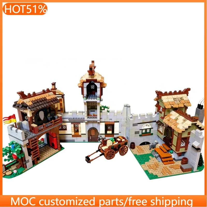 

2522 PCS City Street Merchant 10332 Townsquare MOC Customize Modular Building Block Creative Design Model DIY Festival Toy Gift