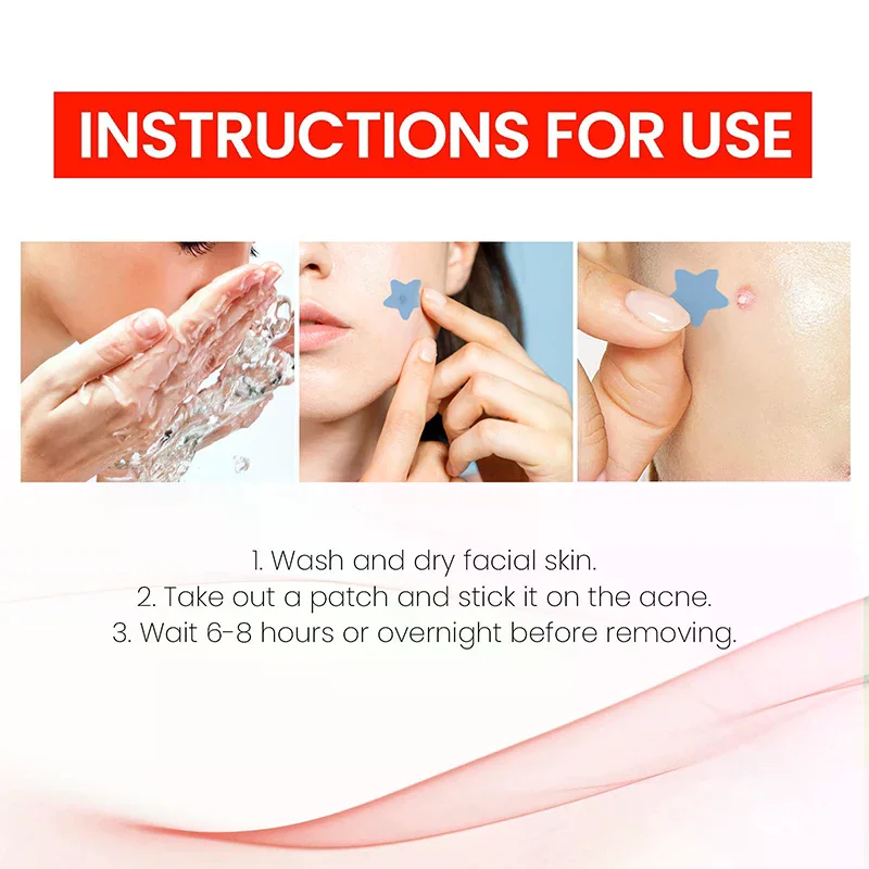 200 pz/set Colore Misto Del Fumetto Adesivi Per L'acne A Forma di Stella A Forma di Cuore Adesivi Circolari Cura Della Pelle E Strumenti di Trucco Viso