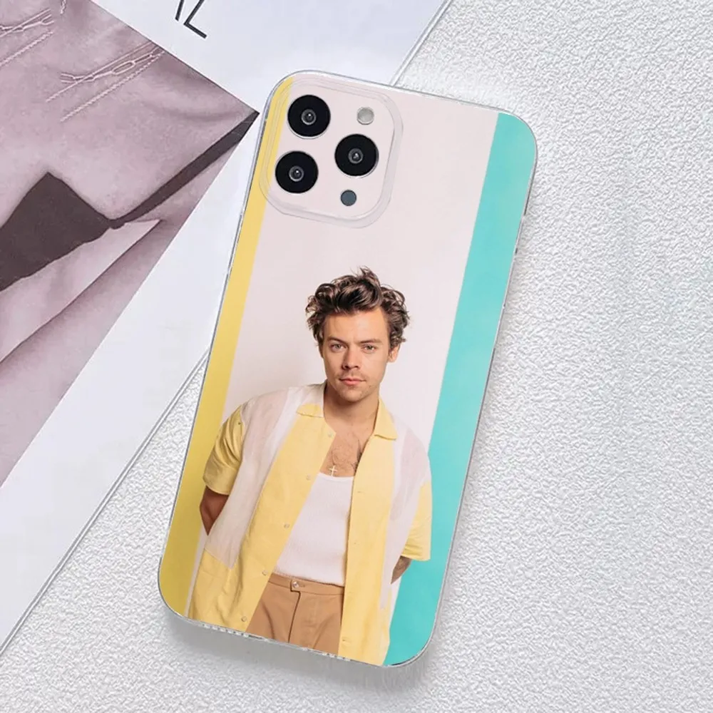 Singer H-HaRRy S-Styles Phone Case For iPhone 11,12,Mini,13,14,15,Pro,XS,Max,X 8,7,6s,Plus,5,SE,XR Transparent Shell