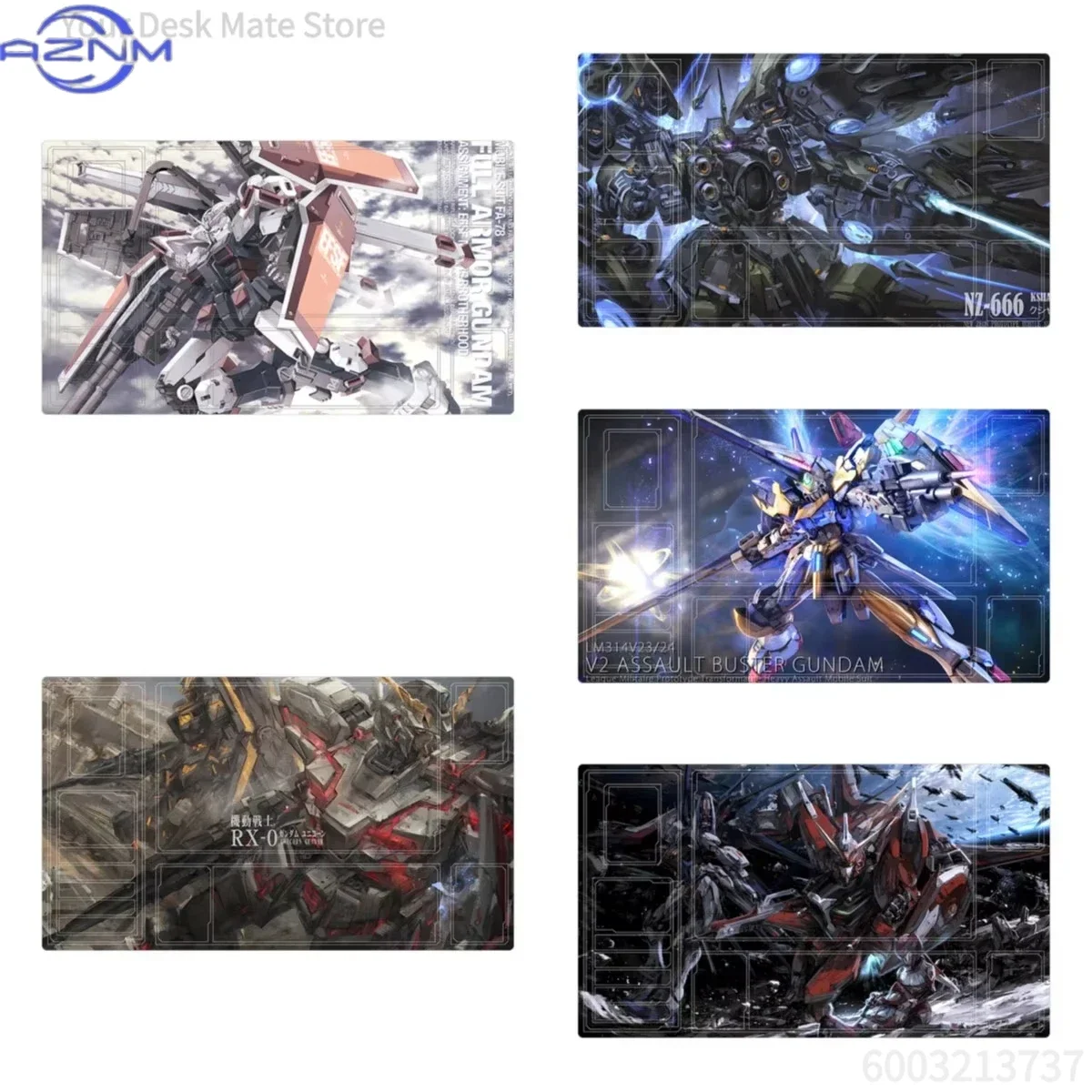 Mobile Suit V Gundam V2 AB Full Armor TCG Playmat Waterproof Anti-Slip Card Battle Mat with Storage Bag for TCG Player Collector