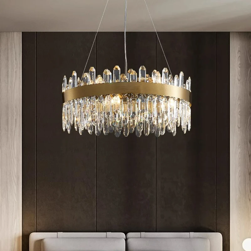 home decorationPendant lights, luxury crystal living room chandelier, bedroom Pendant lamp, ceiling light, indoor lighting