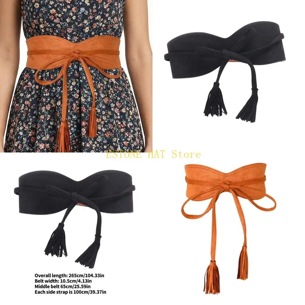 49mf-伝統的な日本のベルトプレミアムポリエステル生地ワイドウエストバンド女性のための浴衣文化衣装